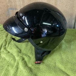 DOT Large Street bike Black Helmet