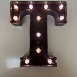 Letter “T” , Dysfunctional OFF, Marquee With New Battery