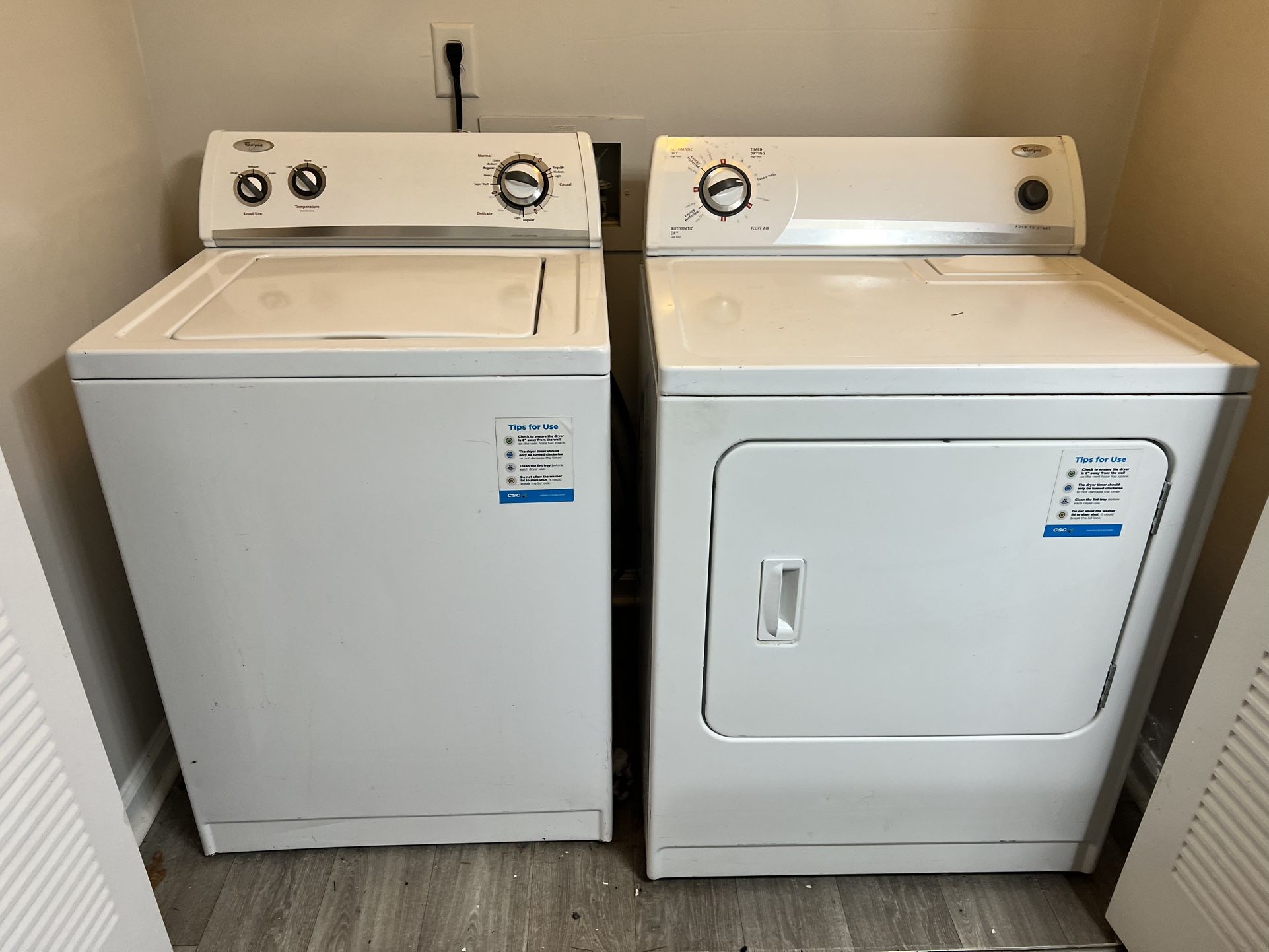 Washer And Dryer $150
