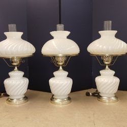 Vintage Table  Lamps (3) 
