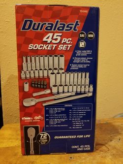 Duralast 45 pc on sale socket set