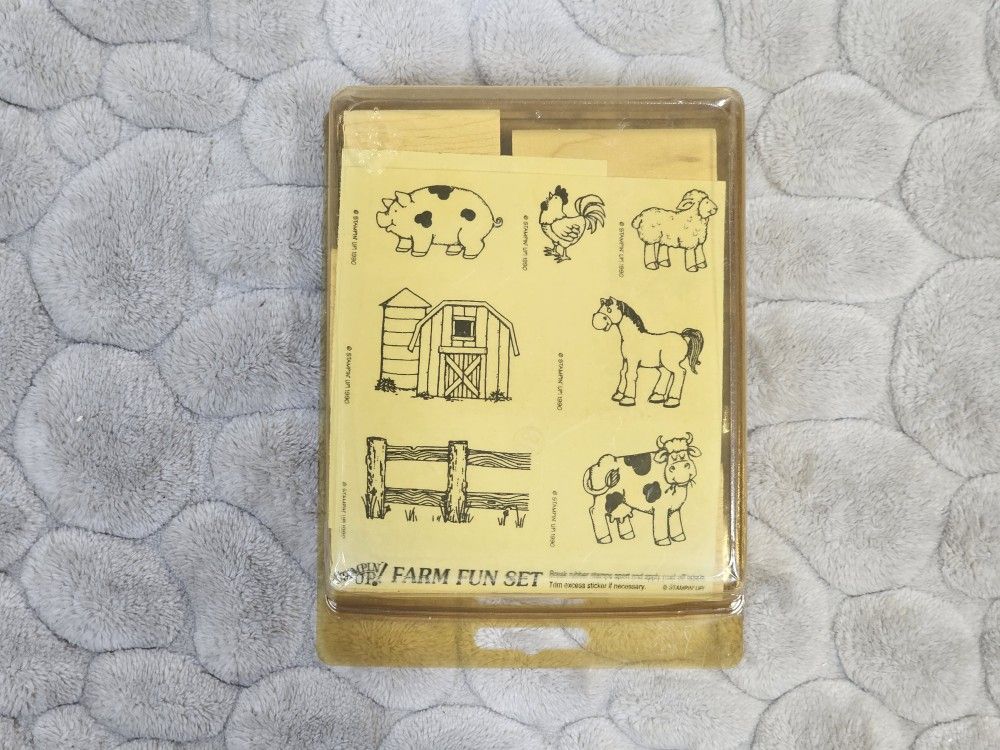 STAMPIN' UP! 1990 FARM FUN SET - NEW