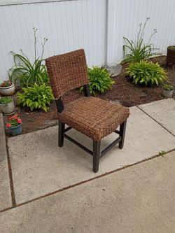 Vintage rope weave chair
