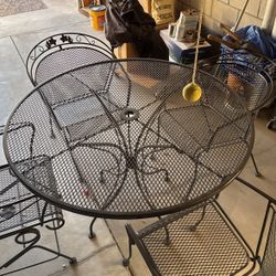 5 Piece Pátio .. Table , Chair Set 