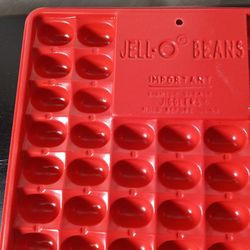 Vtg JELL-O BEANS Jigglers Mold Lot Of 2 Trays Makes 82 Per Tray Easter Holiday 