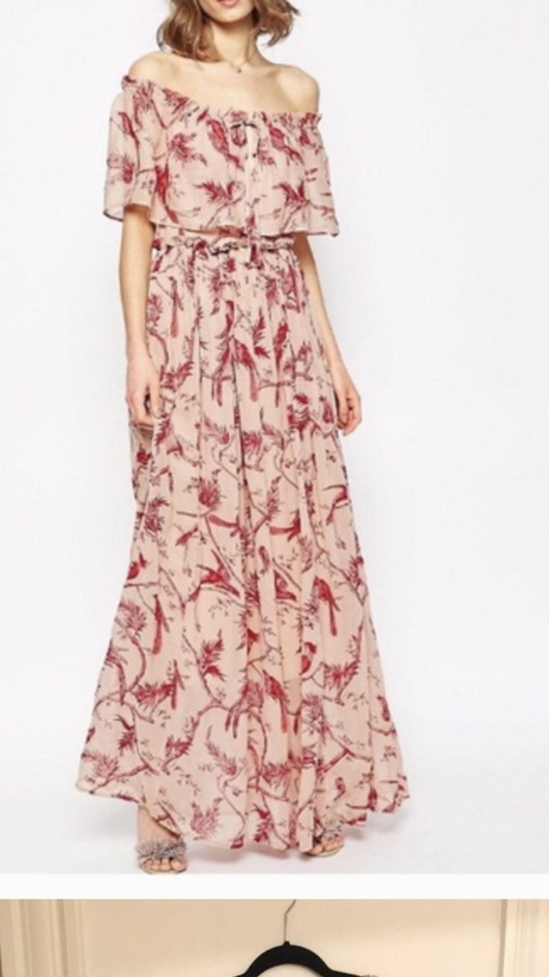 ASOS Size 14 Bird Maxi Dress