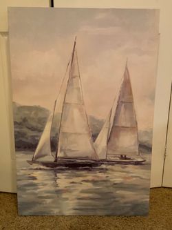 Sailboat painting
