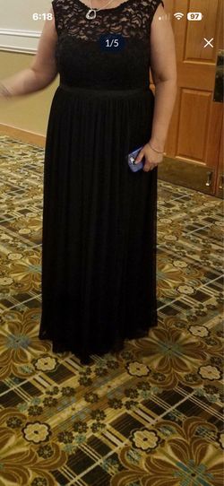 David bridal black dress size 20