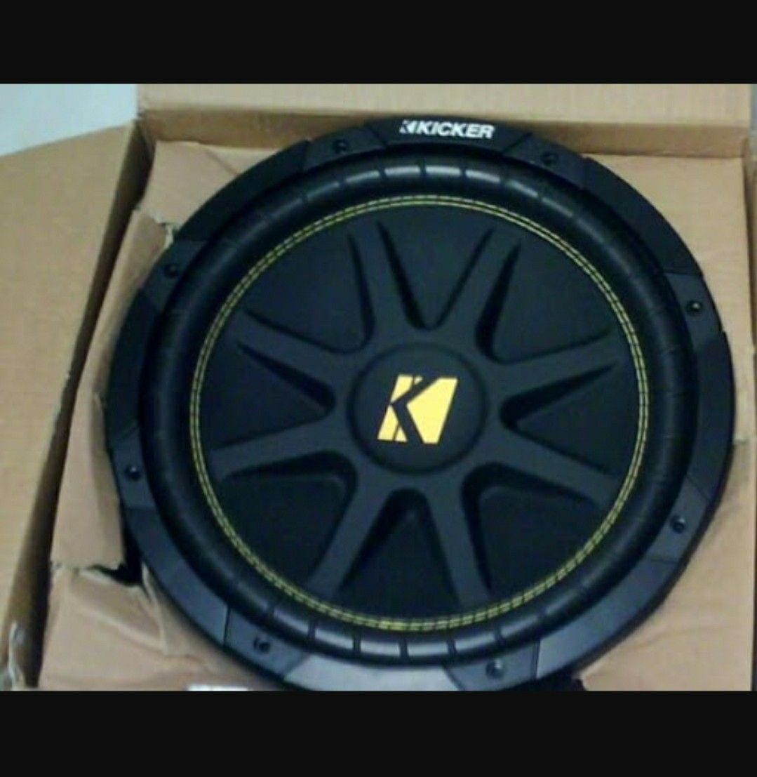12" kicker sub in vented box with amp