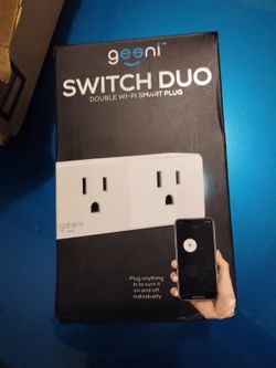 Geeni Switch Duo Double Wifi Smart Plug Works With Google And Alexa