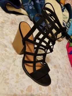 Caged/strappy heels size 10
