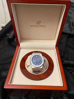 Audemars Piguet Royal Oak blue watch 