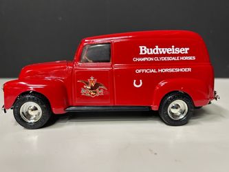 Budweiser Official Horseshoer 1950 Chevrolet Panel Van Coin Bank