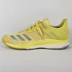 Adidas CrazyFlight Yellow Athletic Shoes Sneakers Women's Size 12 Men's Size 11