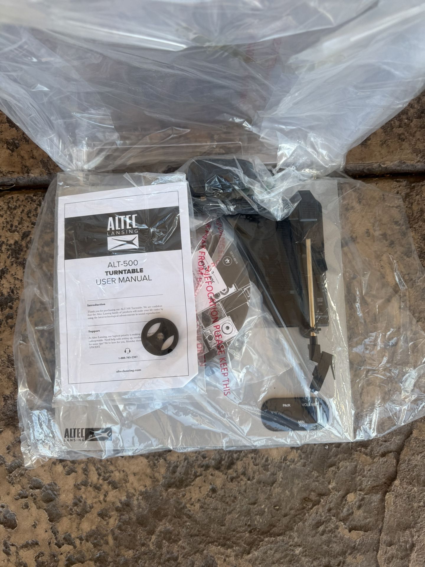 altec lansing alt 500 turntable