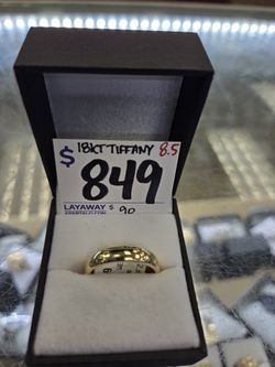 18kt Tiffany Men's Band