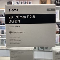 Sigma 28-70mm F2.8 Lens For Sony