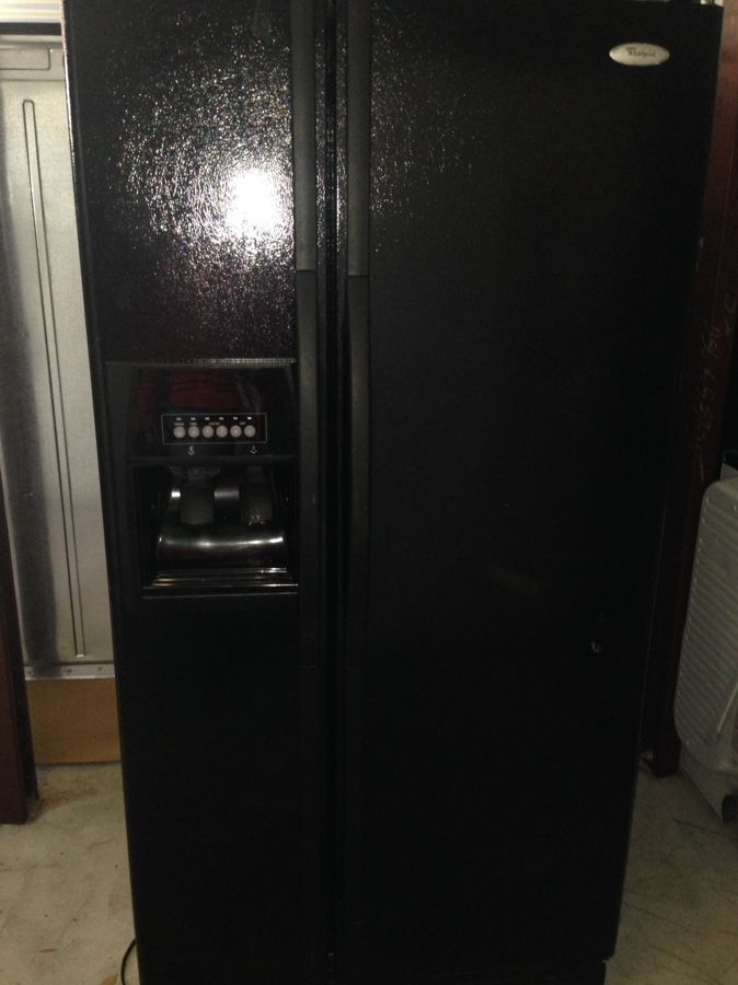 Whirlpool black refrigerator