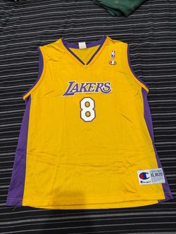 Champion Lakers #8 Kobe Bryant Jersey XL 18-20