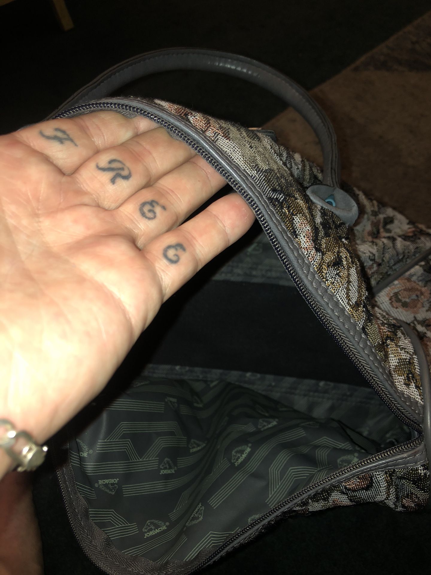 Jordache Vintage Carpet Bag Couture💼🧳👝👛