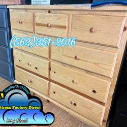 Nine Drawer Natural Chest Cajonera Comoda Nueva Bonita 