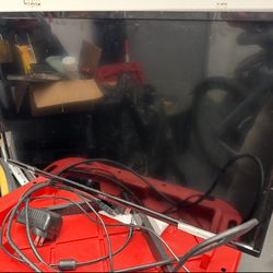 Onn 21.5” monitor. Power cable and HDMI cable included.