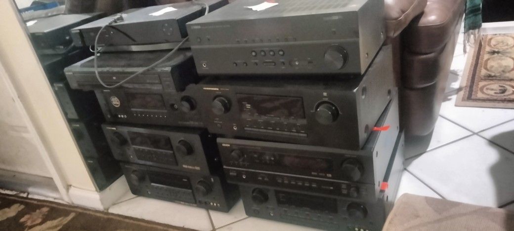 As IS - $49 Each - Marantz Audio Receiver Amplifier All Power On All Have One Or More Channels Out At Least 4 Channels Working
