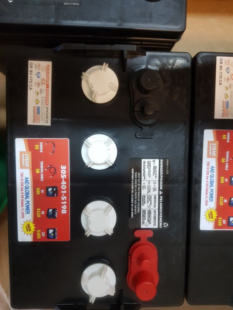 Baterías Para Carros DE Golf Desdes $90 Con 1año DE Garantía