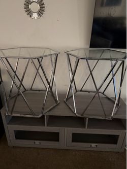Coffee table and 2 end tables