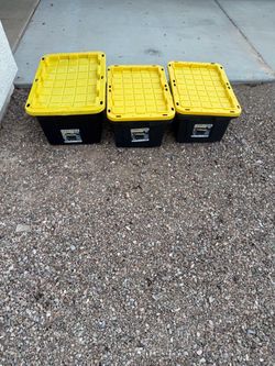 Commander XL and XXL. 2- 17 gal and 1-27gal tote