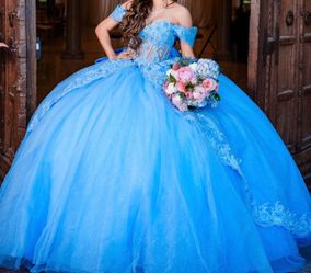 Stunning Morilee Quinceañera Dress - French Blue from Moda 2000