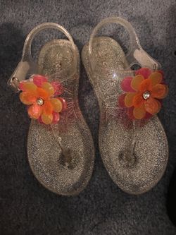 Girls Carters jelly shoes size 12