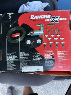 Rancho 9000 RCX air compressor with gauges see pictures 50 bucks sells for 155 inbox open box protection