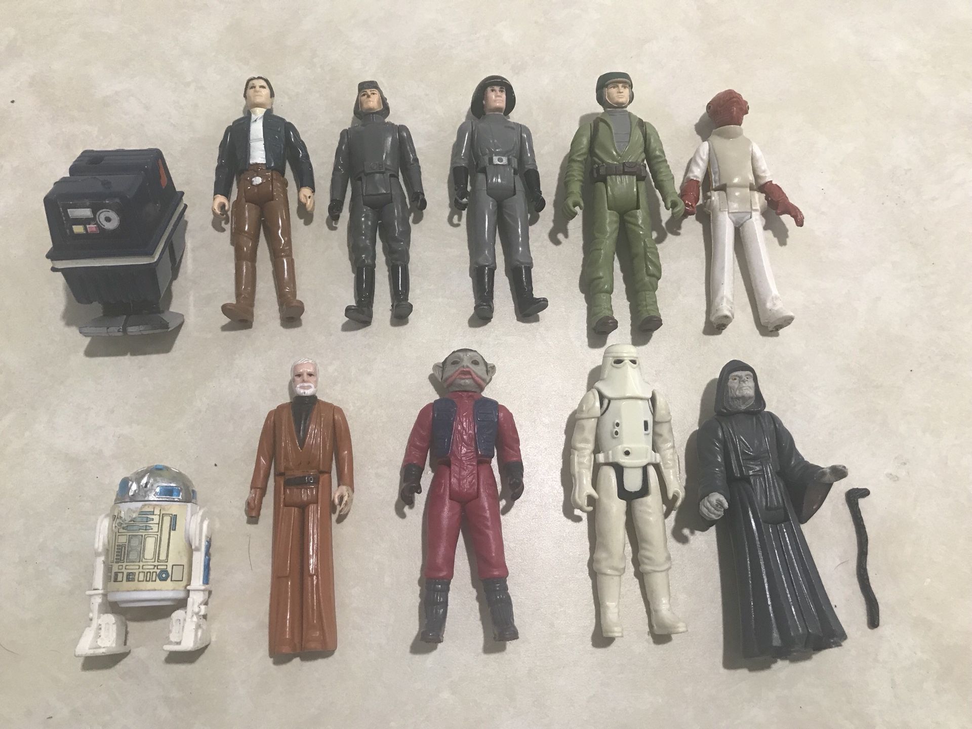 Vintage Star Wars toys figures vehicles Lot