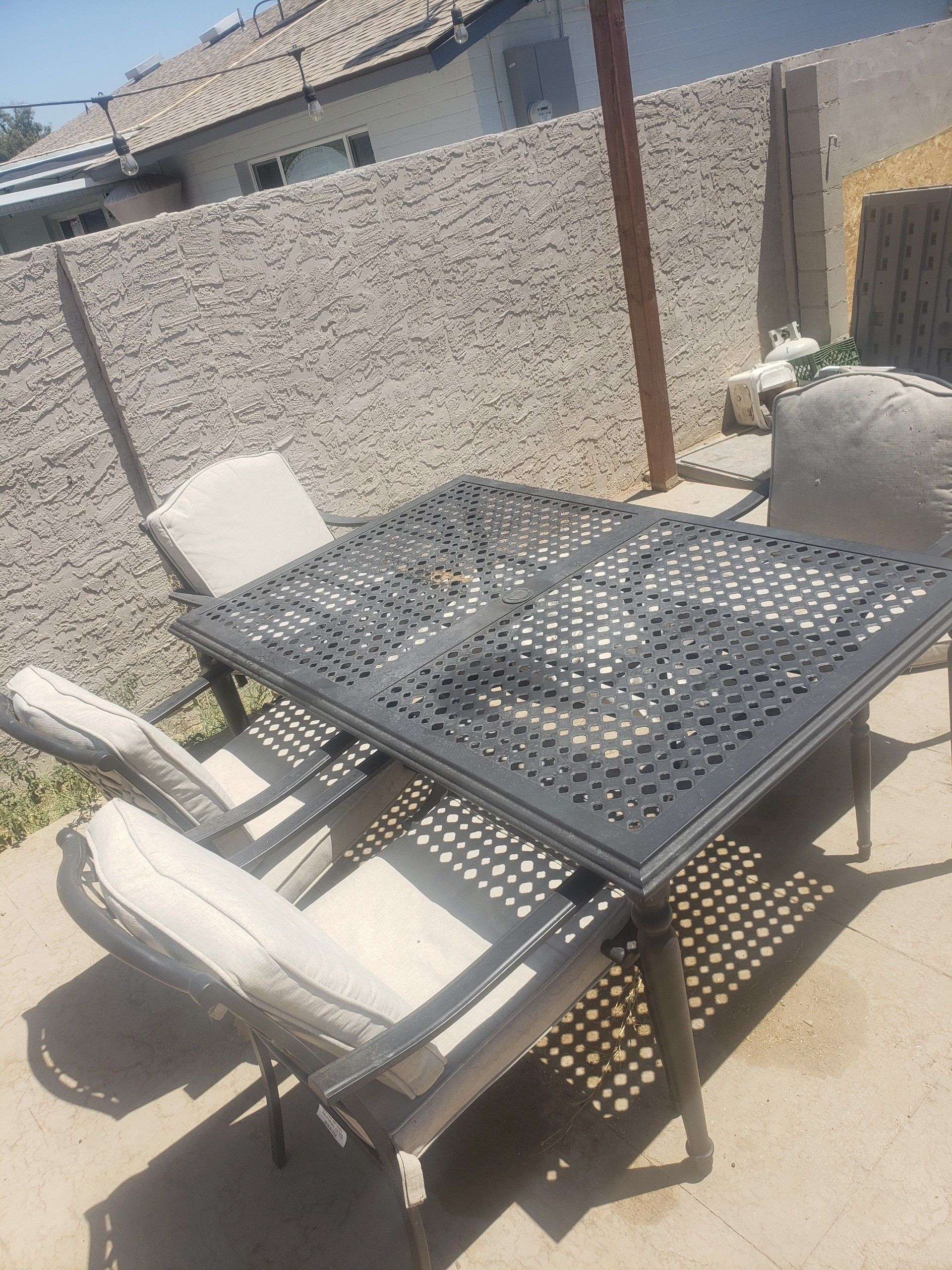 Patio furniture must go moving