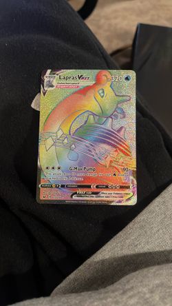 Pokemon TCG Lapras VMAX Sword & Shield Base Set 203/202