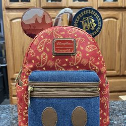 Lounge fly Mickey Mouse The Main Attraction Mini Backpack.  Brand New With Tags 