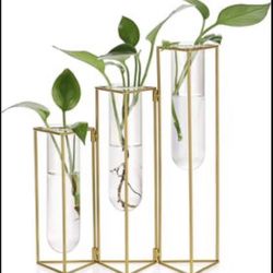 Gold Metal Flower Stand 