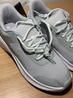 Light Gray Mint Low-Top Running Sneakers Size 10