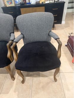 Two beautiful accent chairs.