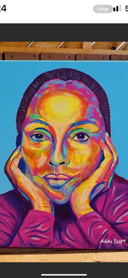 Abstract Acrylic Paint Canvas 