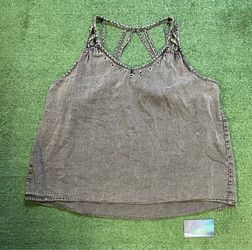 Rock & Republic grey dark wash top