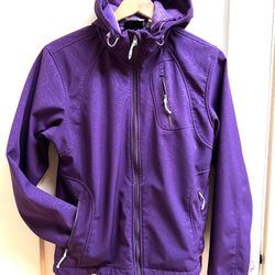 Double Diamond Wm M Ski Snowshoe Snowboard Soft Shell Jacket Purple