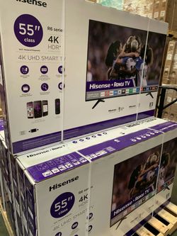 HISENSE 55 INCHES 4K SMART UHD HDR ROKU TVS!!!!! LAST ONE