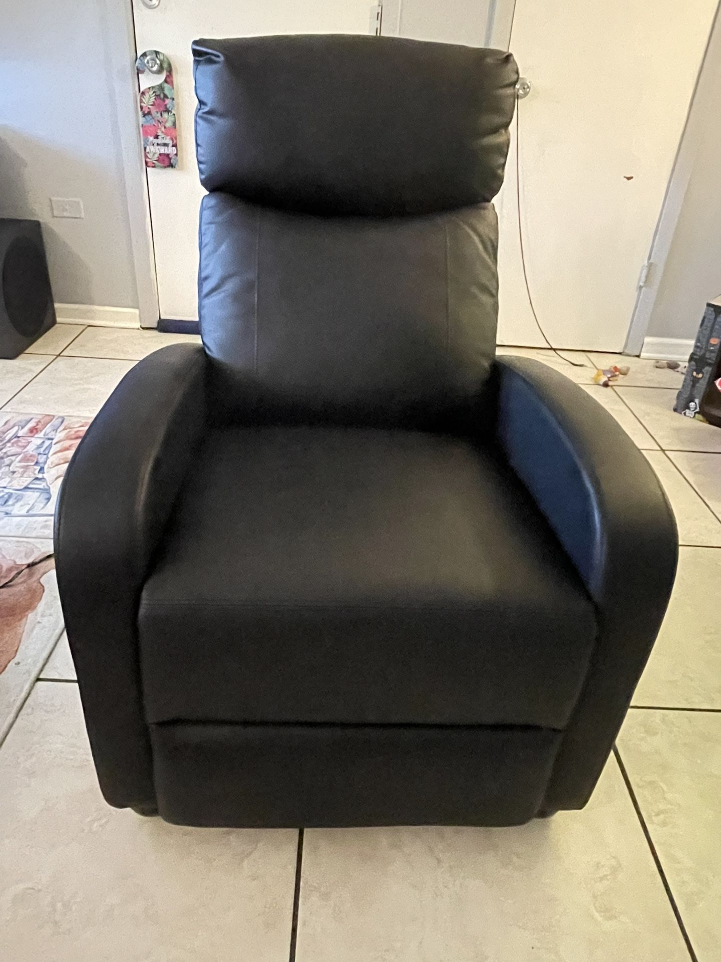 Black Leather Recliner