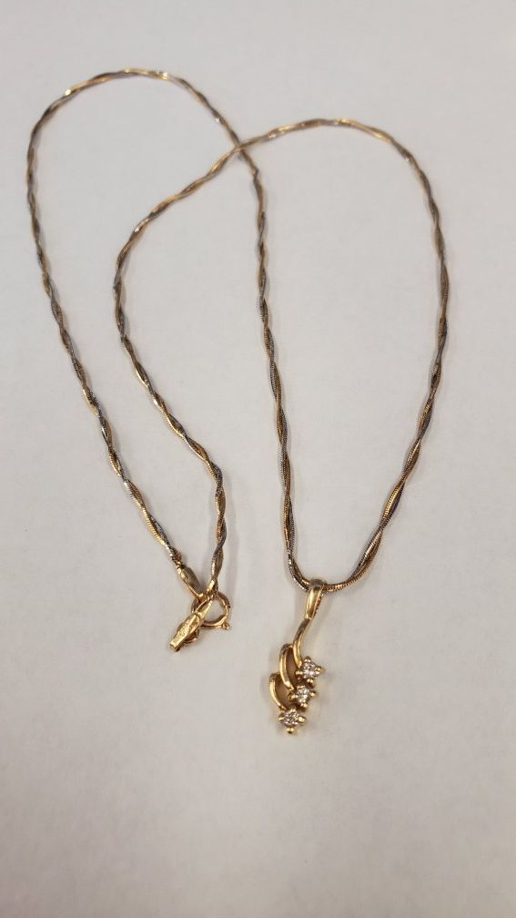 14k pendant chain