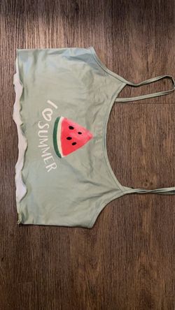 Watermelon Crop Tank Size L