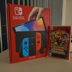 Nintendo Switch OLED ( Red/Blue Neon)