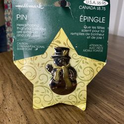 Vintage Hallmark Snowman Pin