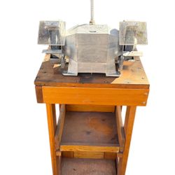 WEN bench grinder Model 1030, With Rolling Stand And Light 